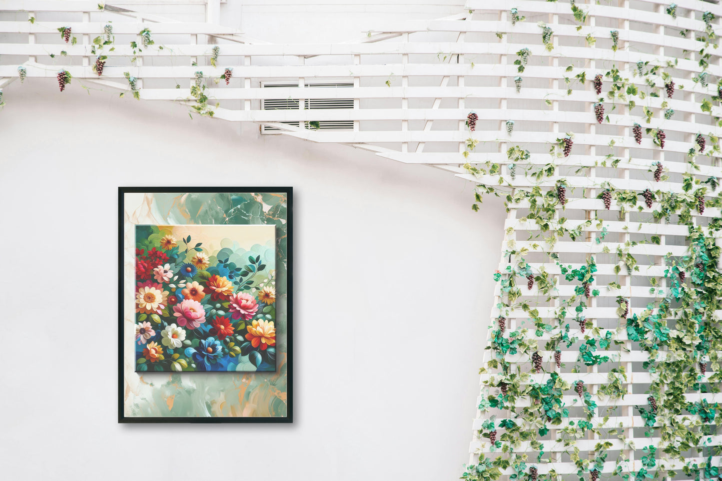 Vibrantus Florameticus: Modern Floral Oil Painting