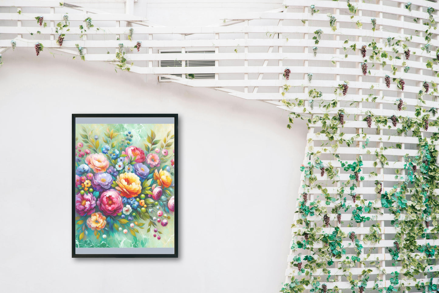 Florabundus Vivida: Bright and Textured Floral Oil Painting