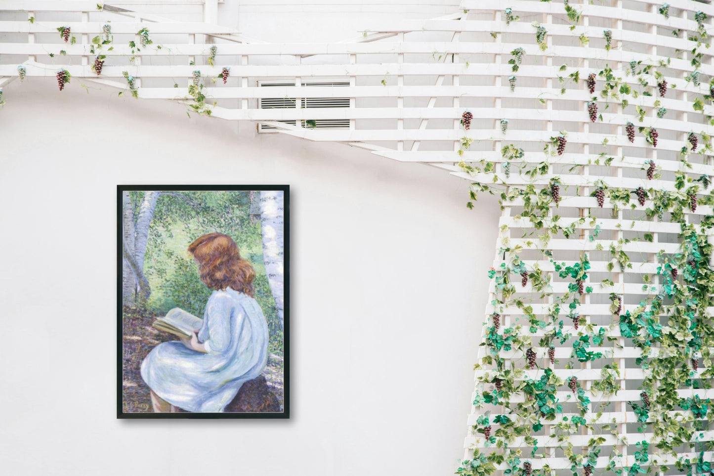 Child with Red Hair Reading by Lilla Cabot Perry Impressionism Art