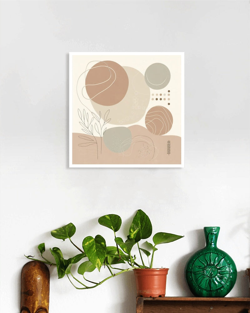 Boho Serenity: Modern Minimalist Wall Art