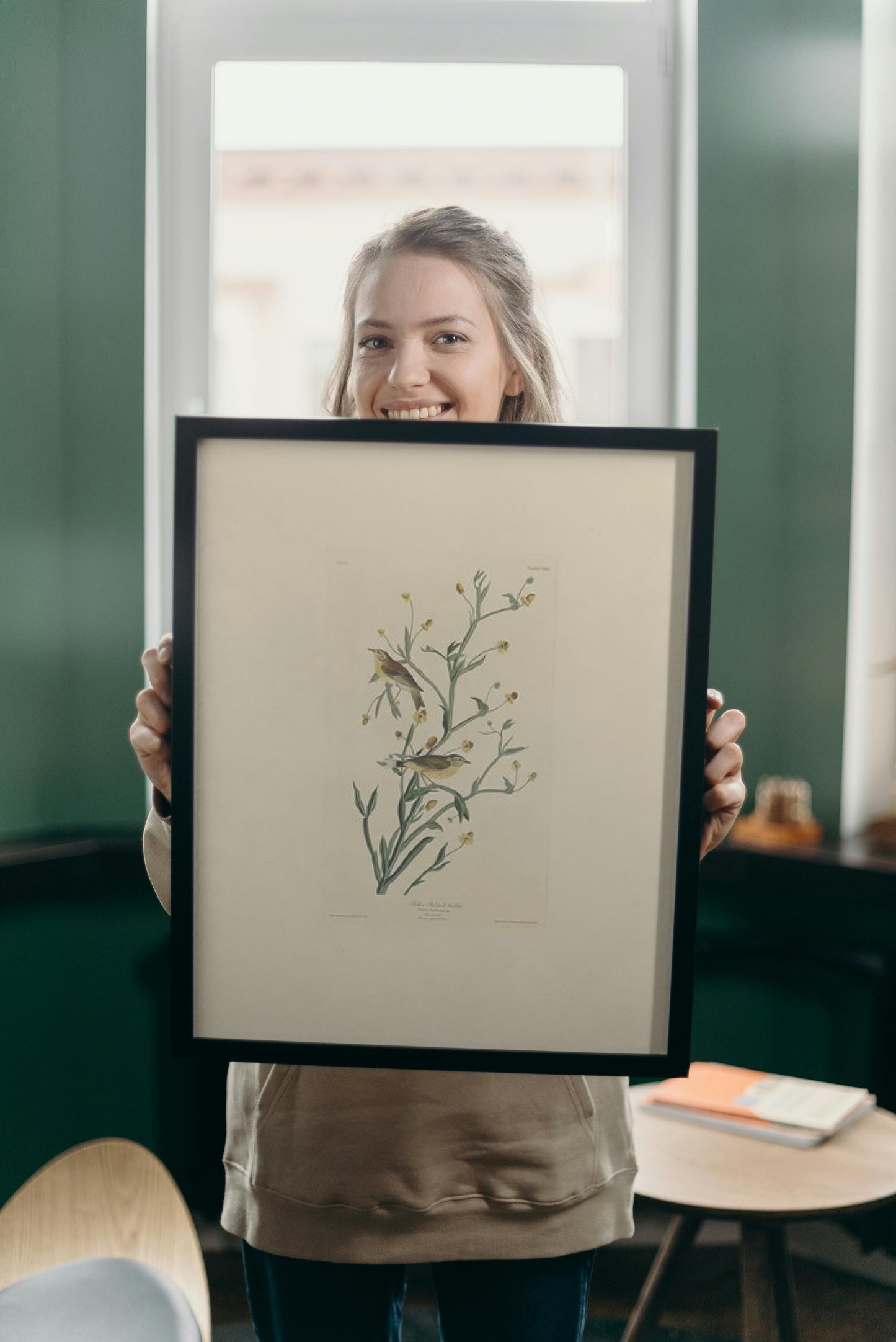 Plate 145 Yellow Red-poll Warbler by John James Audubon Naturalism Art