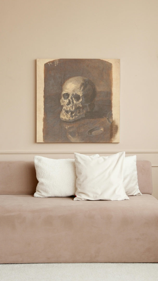 Study of skull by Nicholas Roerich Realism Art dated 1894