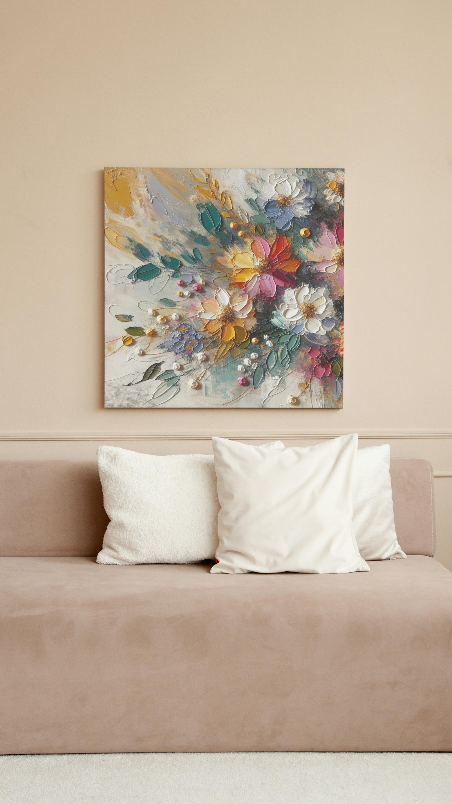 Vibrantus Blossomus: Floral Oilpainting Art