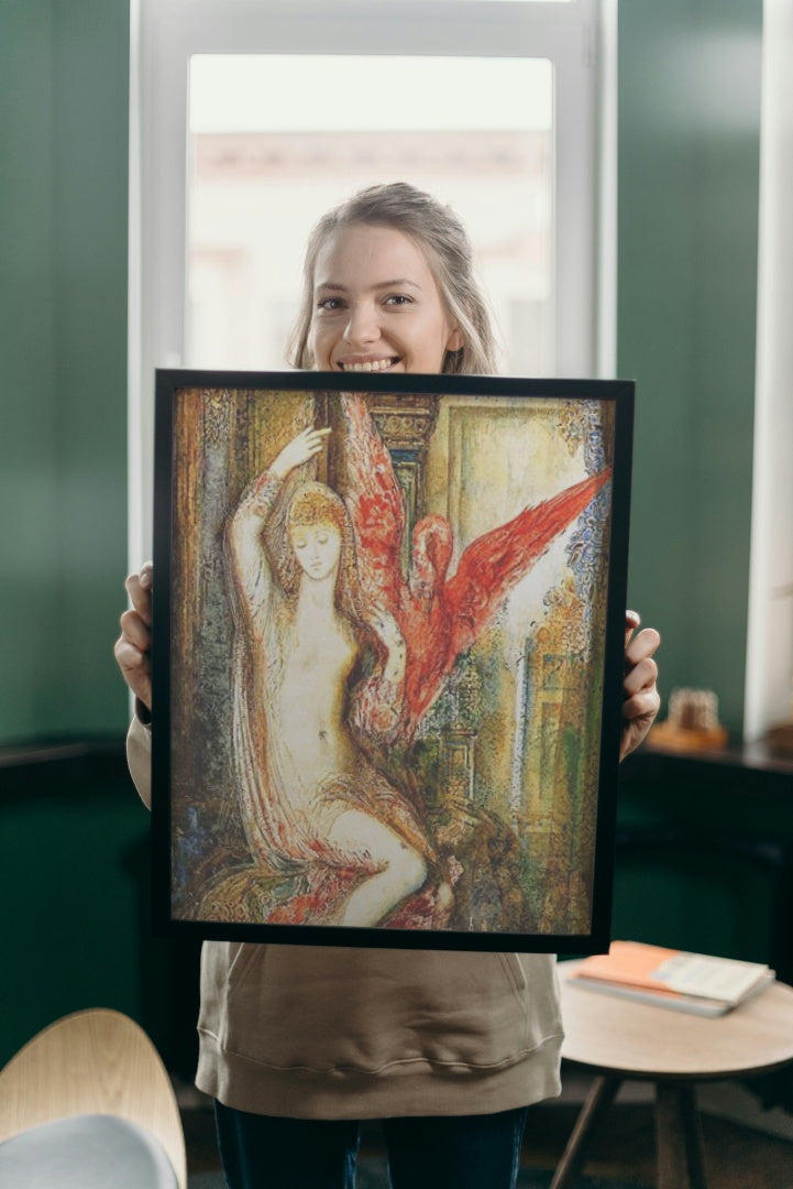 Woman with the Pink Ibis by Gustave Moreau Symbolism Art