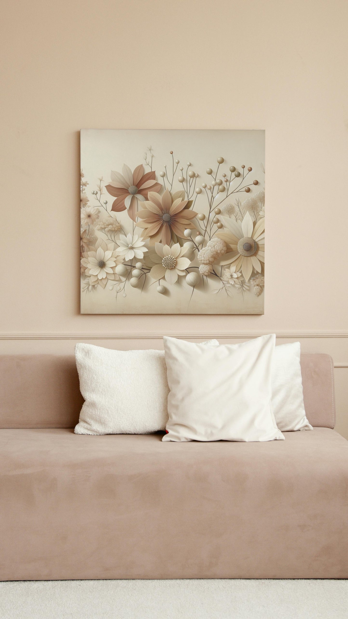 Floribunda Praeclara Oilpainting - Delicate & Ethereal Floral Art