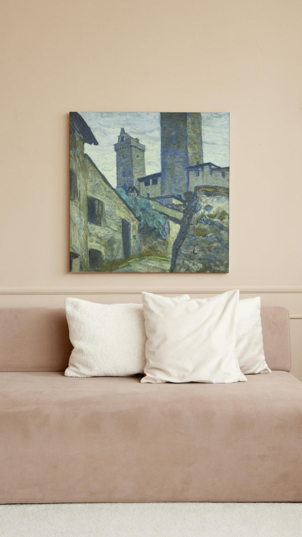 San Gimignano by Nicholas Roerich Art Nouveau (Modern) Art dated 1906