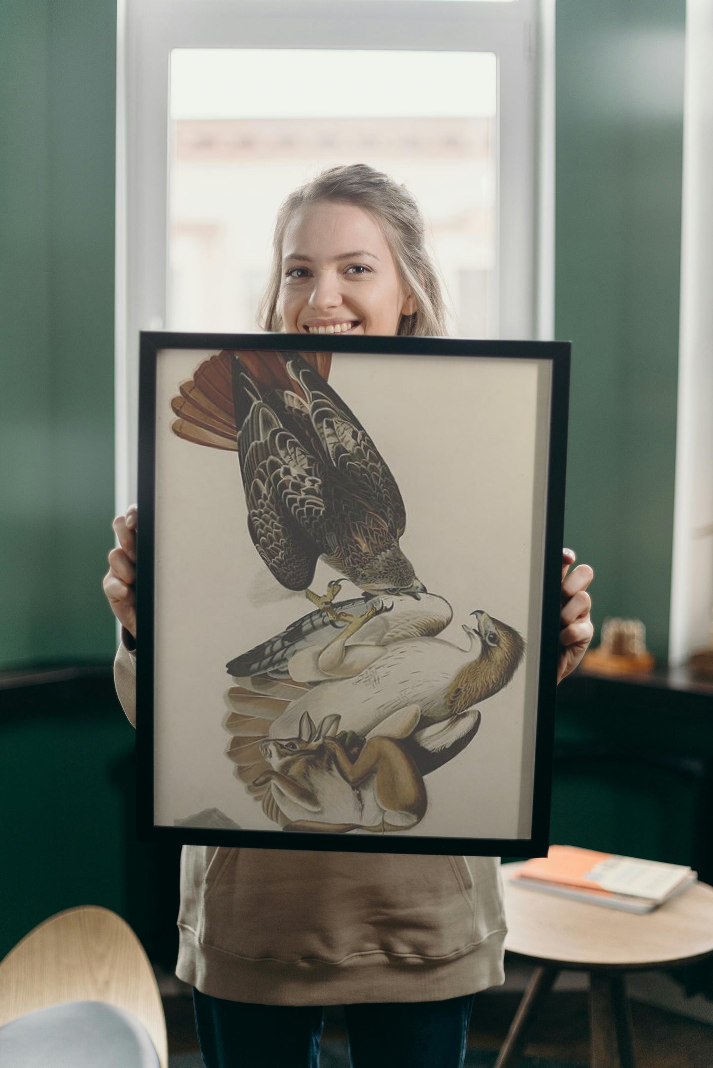 Plate 51. Red-tailed Hawk by John James Audubon Naturalism Art