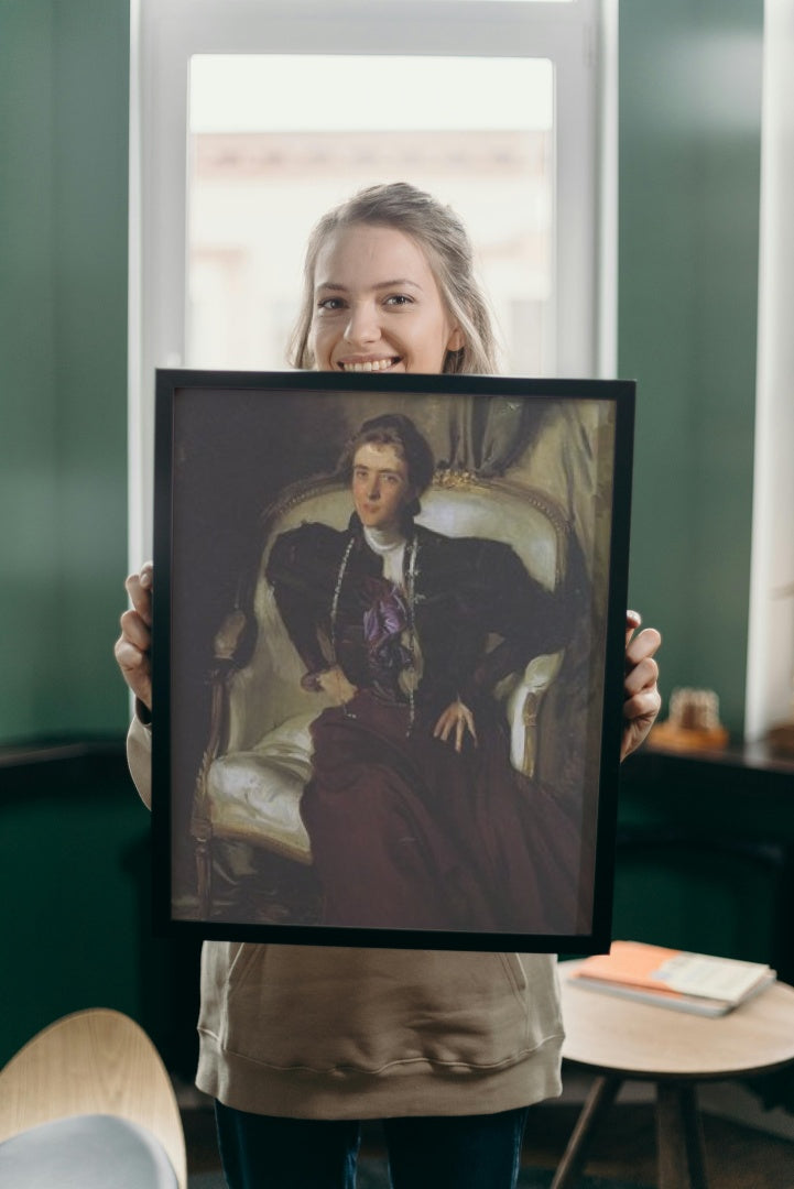 Portrait of Mrs Alice Brisbane Thursby by John Singer Sargent Realism Art dated 1898