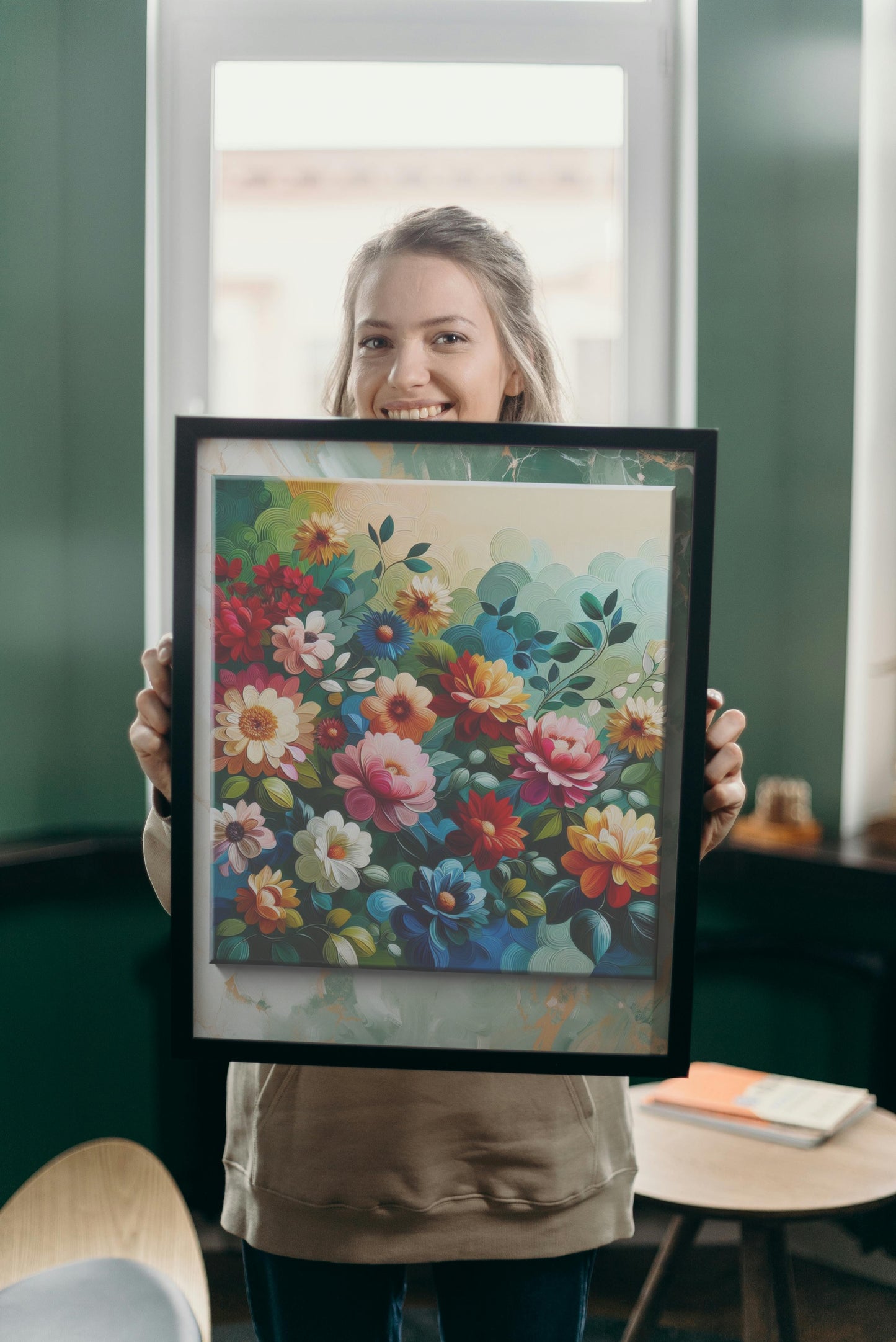 Vibrantus Florameticus: Modern Floral Oil Painting