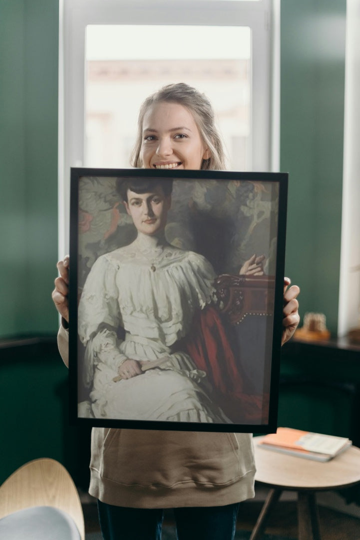 Portrait of Marthe Hientz by Thomas Pollock Anshutz Realism Art dated 1906