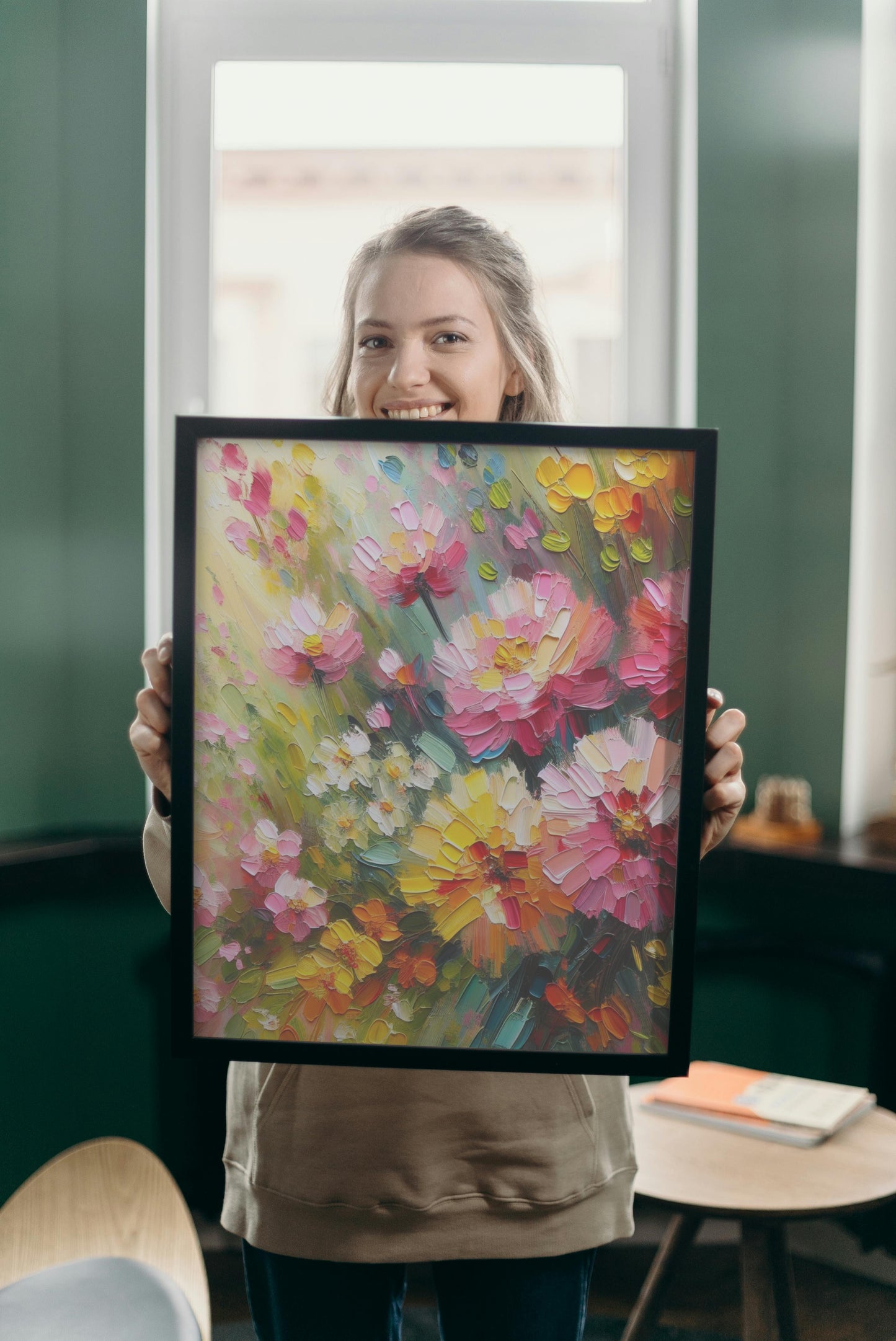 Vividus Vasantam Floral Oilpainting