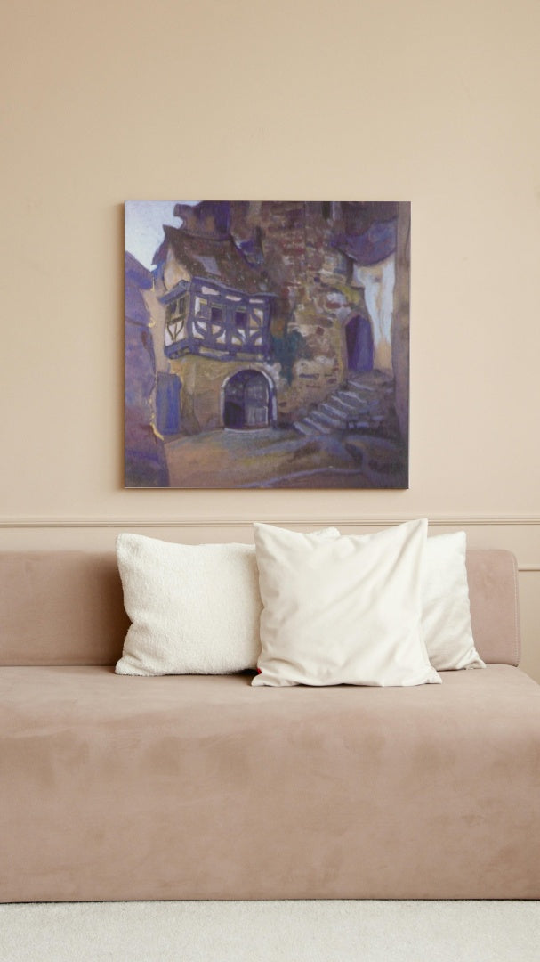 Gegstad manor by Nicholas Roerich Art Nouveau (Modern) Art dated 1912