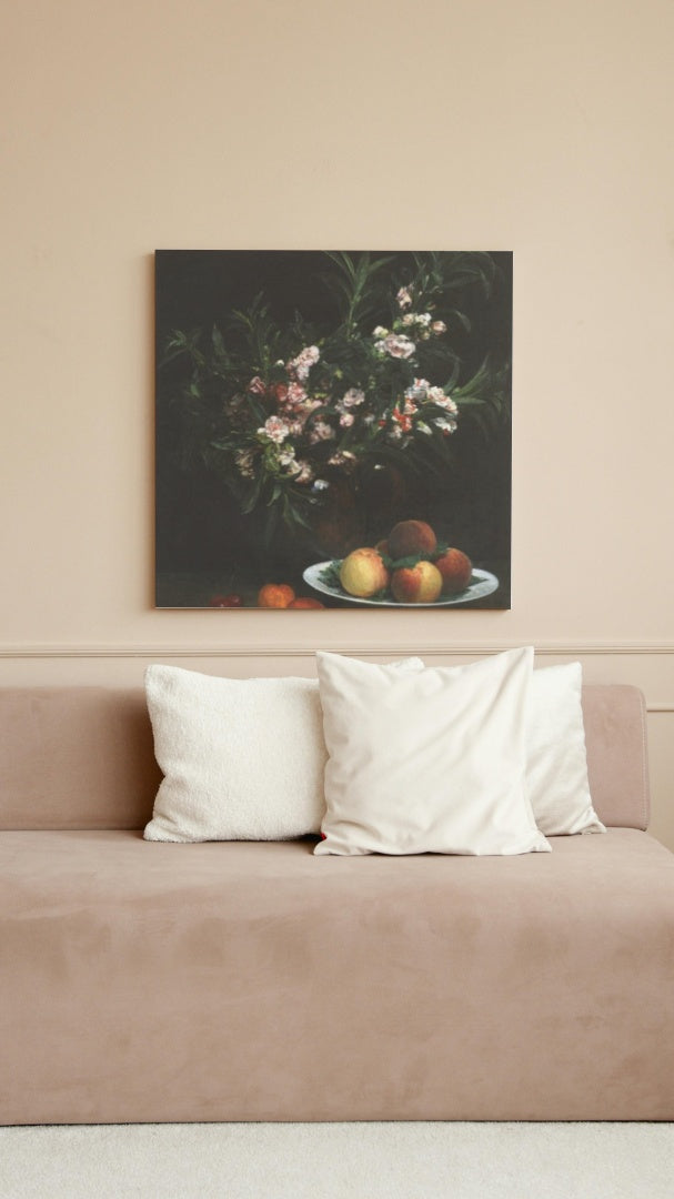 Still Life Impatiens, Peaches and Apricots by Henri Fantin-Latour Realism Art