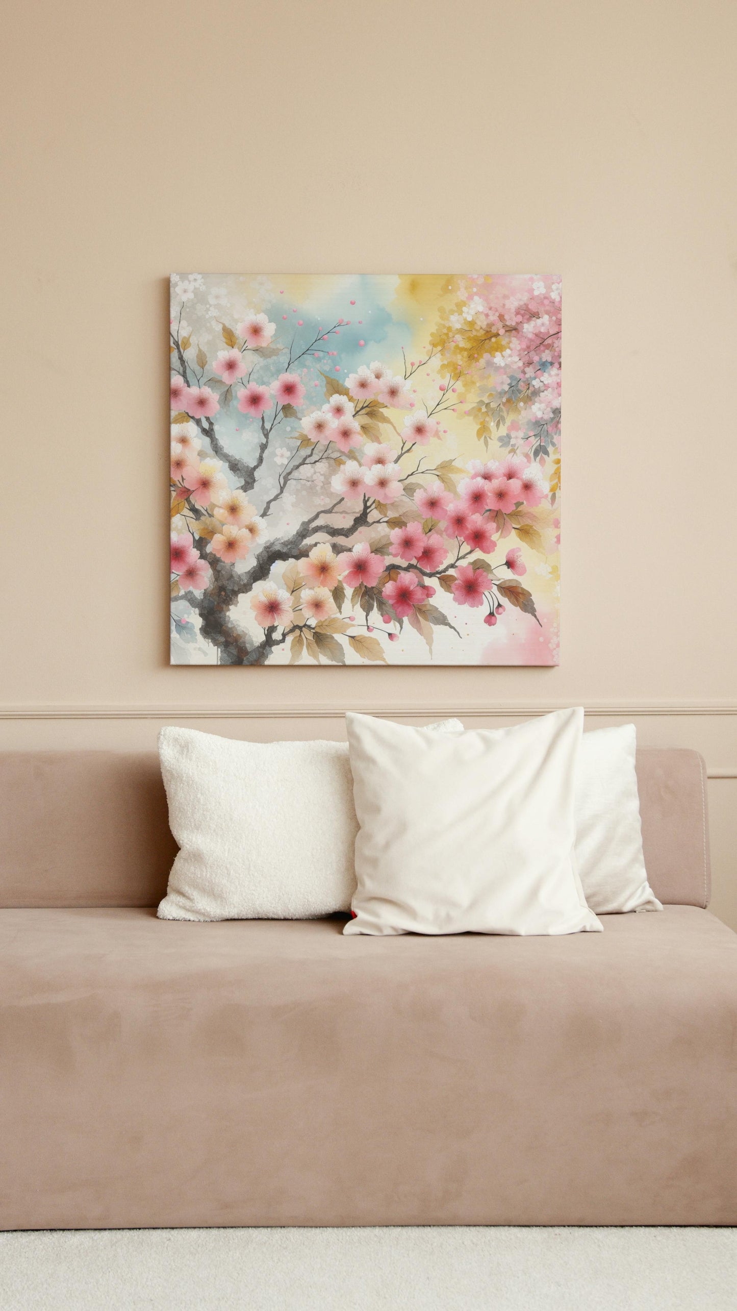 Aurulent Sakura: Splendidus Japanese Watercolor