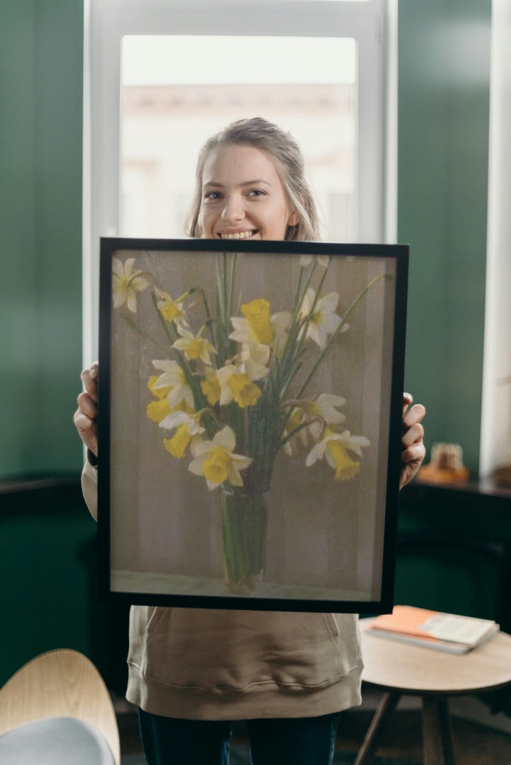 Daffodils by William Logsdail Realism Art dated 1935