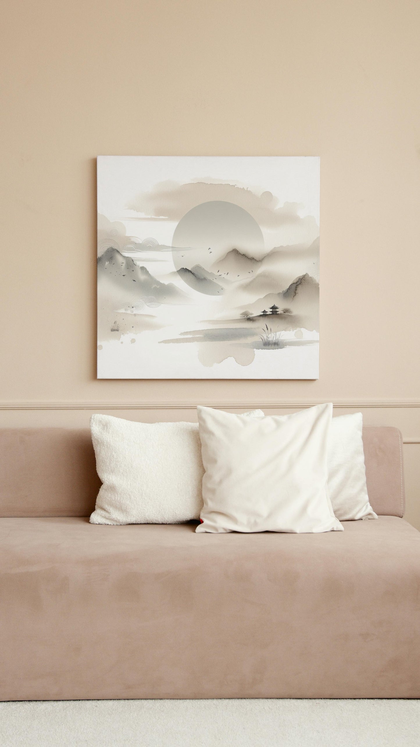 Serene Nipponica: Ethereal Aabhasa Japanese Watercolor