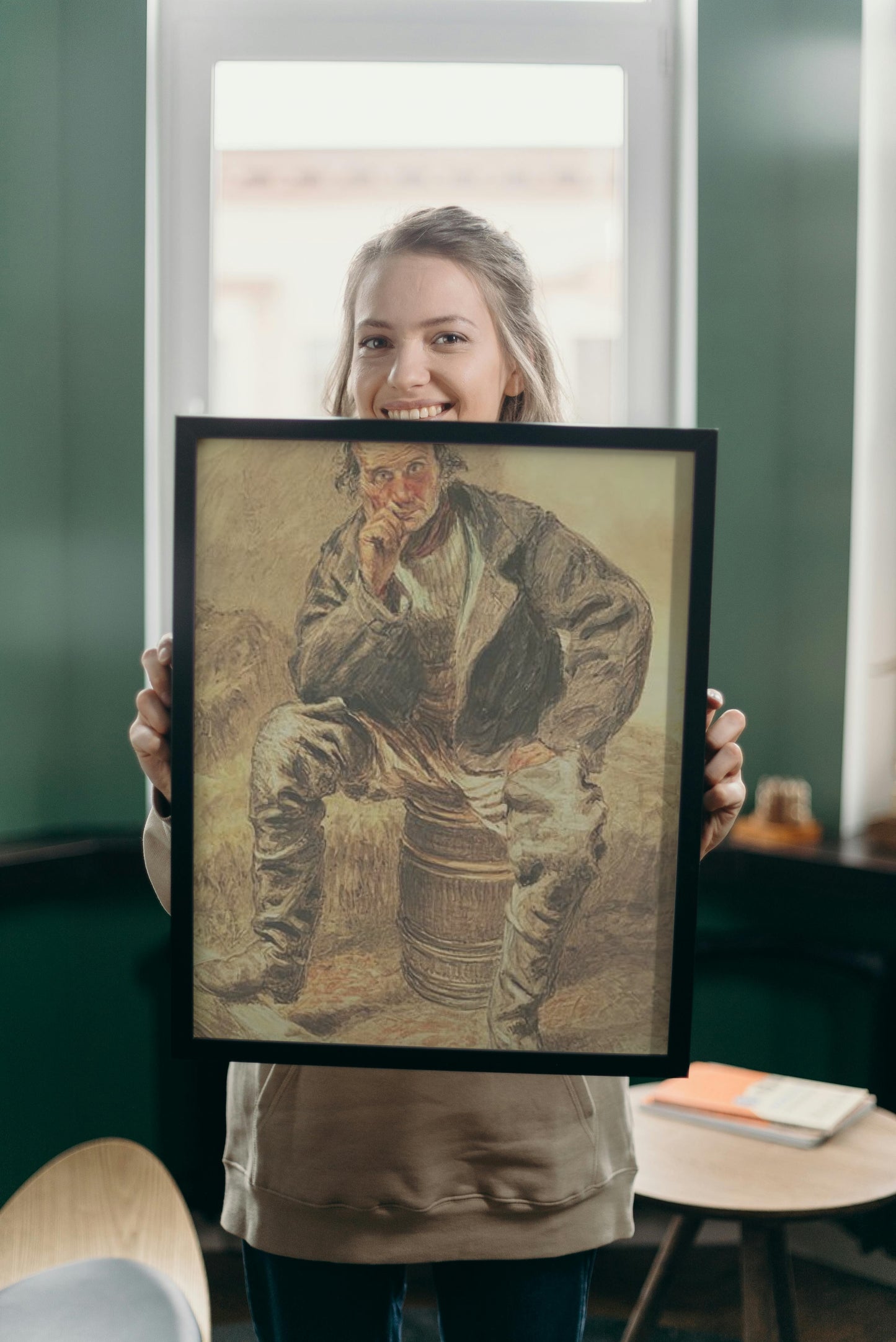 An Oysterman by William Henry Hunt Naturalism Art dated 1827