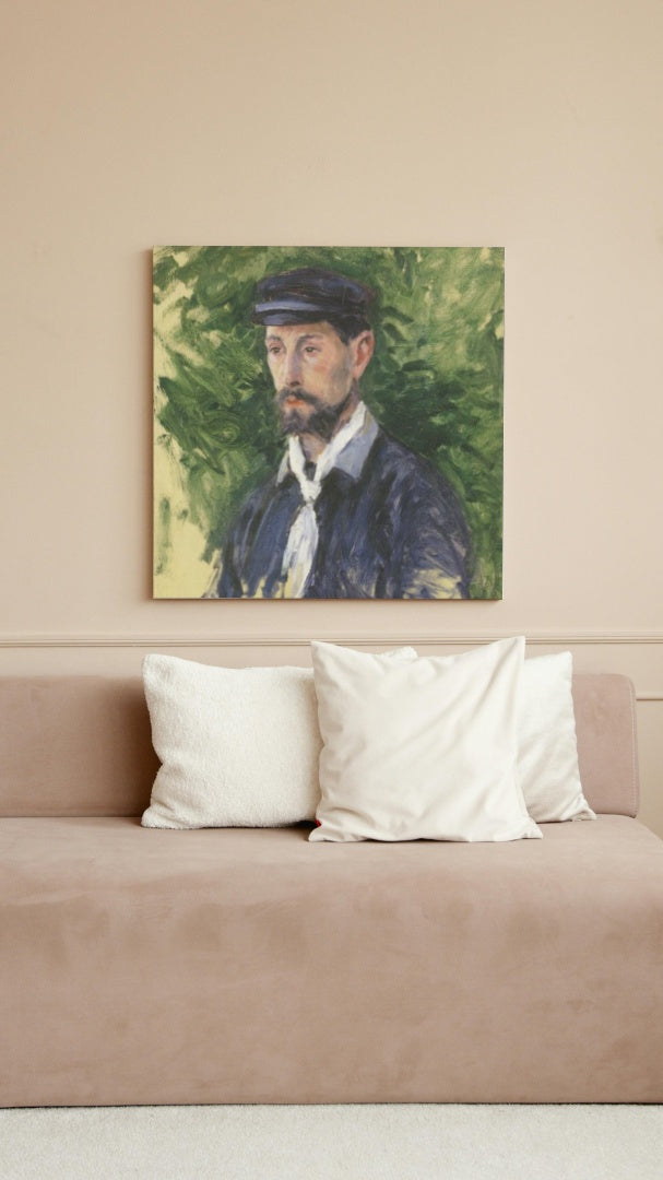 Bust Portrait of Eugene Lamy by Gustave Caillebotte Impressionism Art dated 1888