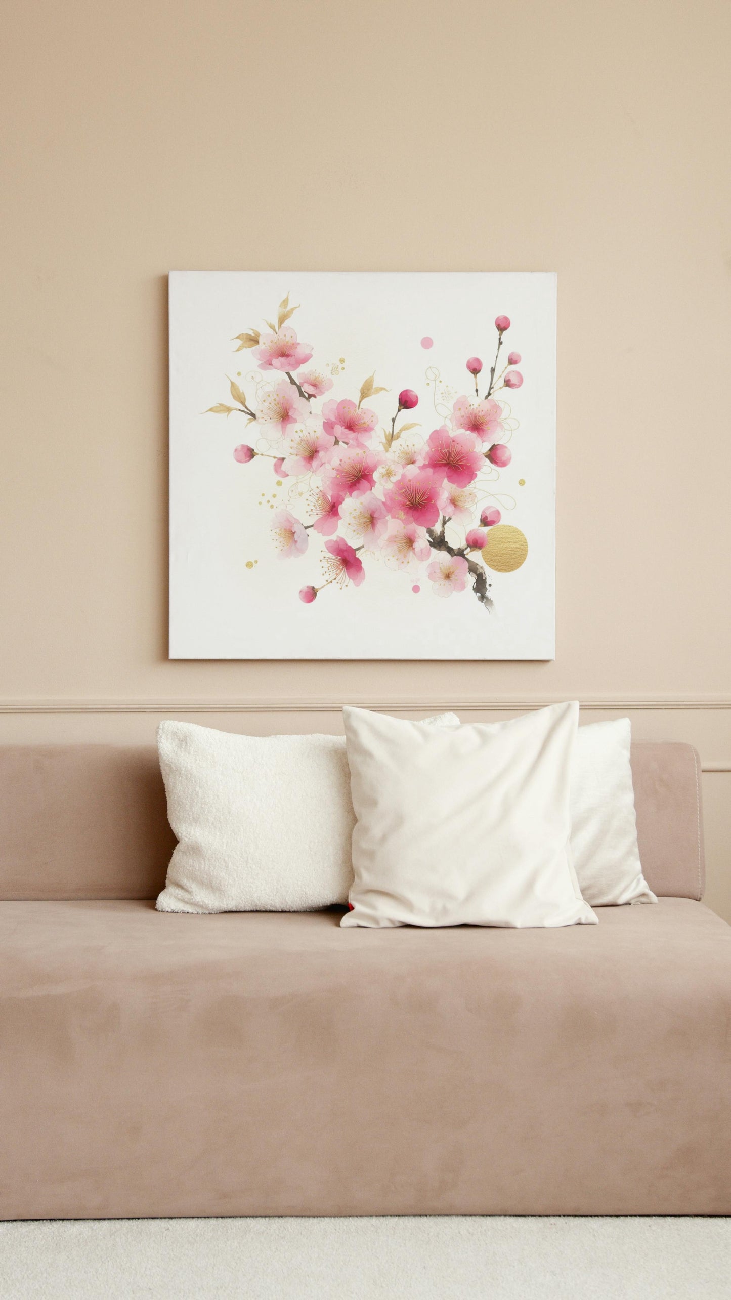 Auroral Sakura: Ethereal & Luminous Japanese Watercolor Art