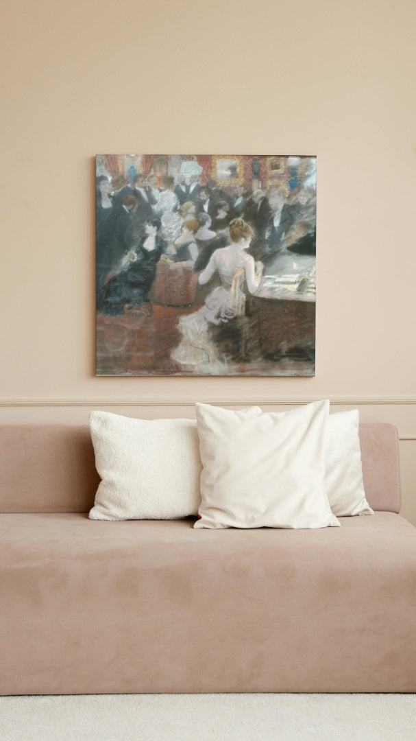 Princess Matilde&#39;s living room by Giuseppe De Nittis Impressionism Art dated 1883