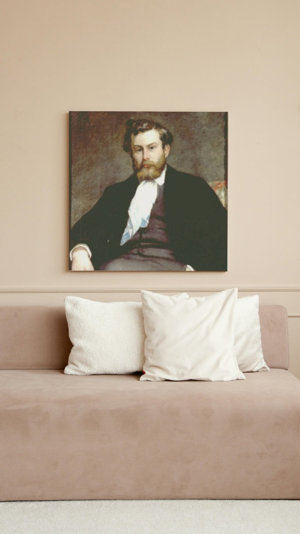 The Painter Alfred Sisley by Pierre-Auguste Renoir Realism Art dated 1868