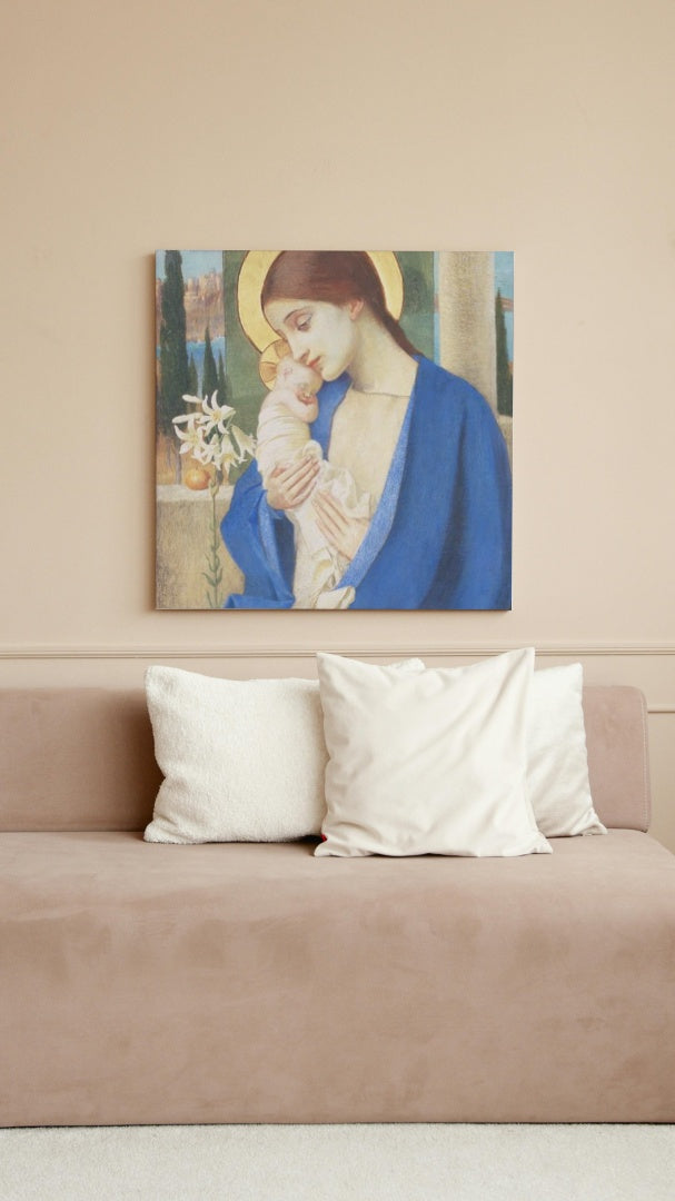 Madonna and Child by Marianne Stokes Art Nouveau (Modern) Art