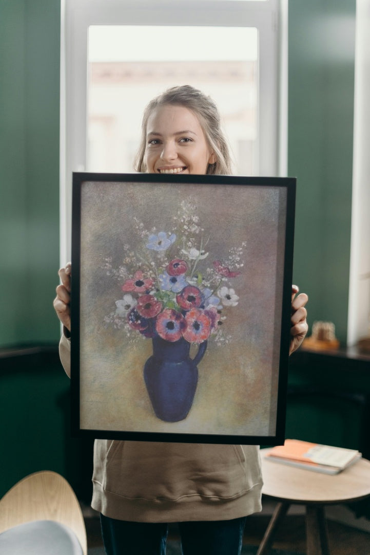 Anemones in a Jug by Odilon Redon Symbolism Art