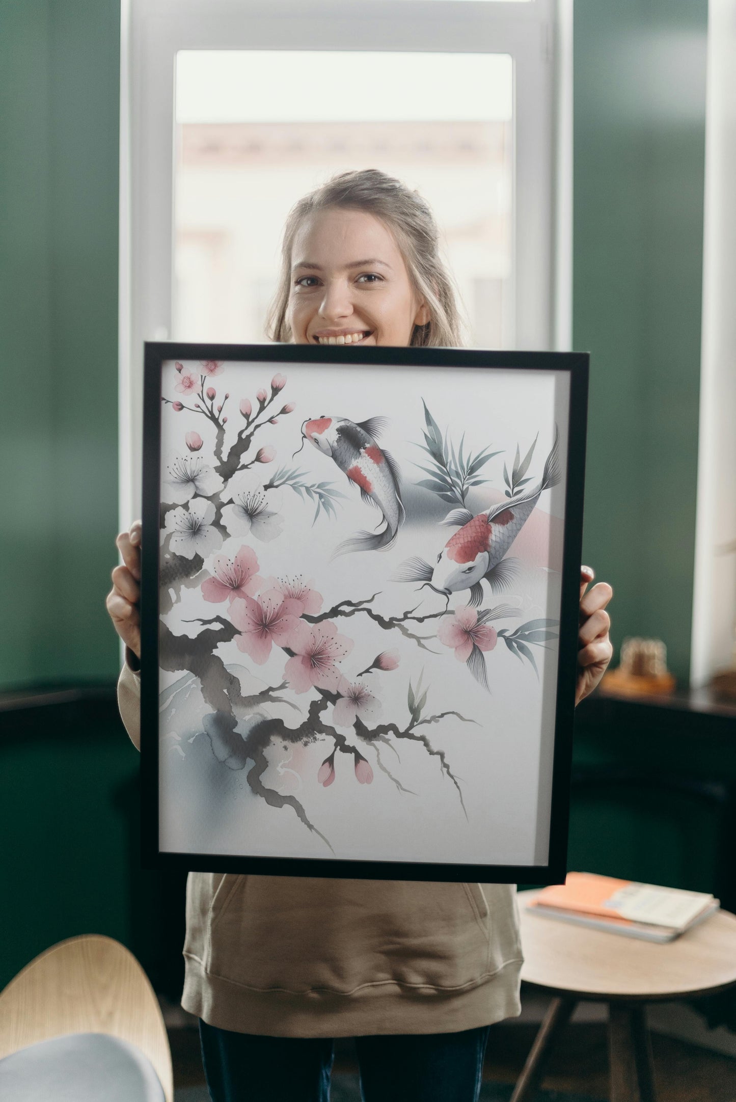 Elysian Ananda Sakura: Japanese Watercolor Serenity