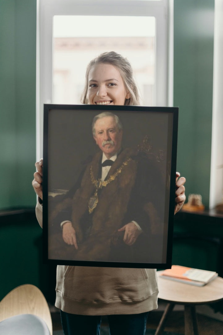 John Richard Pickmere, Mayor of Warrington by James Charles Realism Art dated 1883