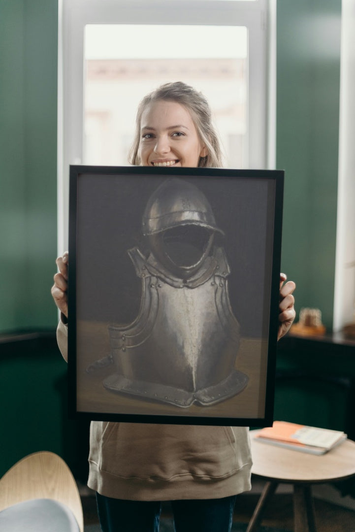 Armour and Helmet by Eug&#232;ne Jansson Realism Art dated 1877