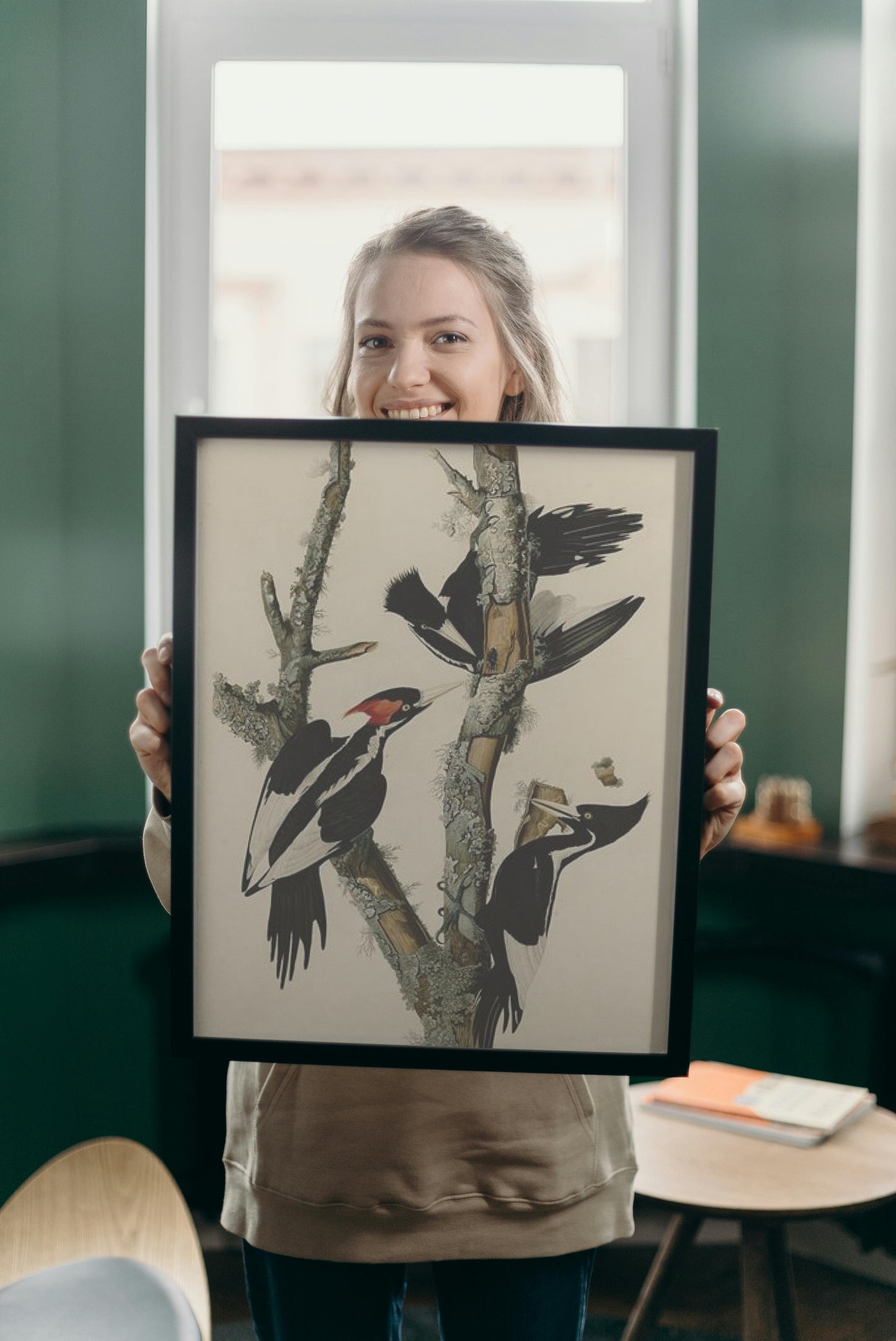 Plate 66 Ivory-billed Woodpecker by John James Audubon Naturalism Art