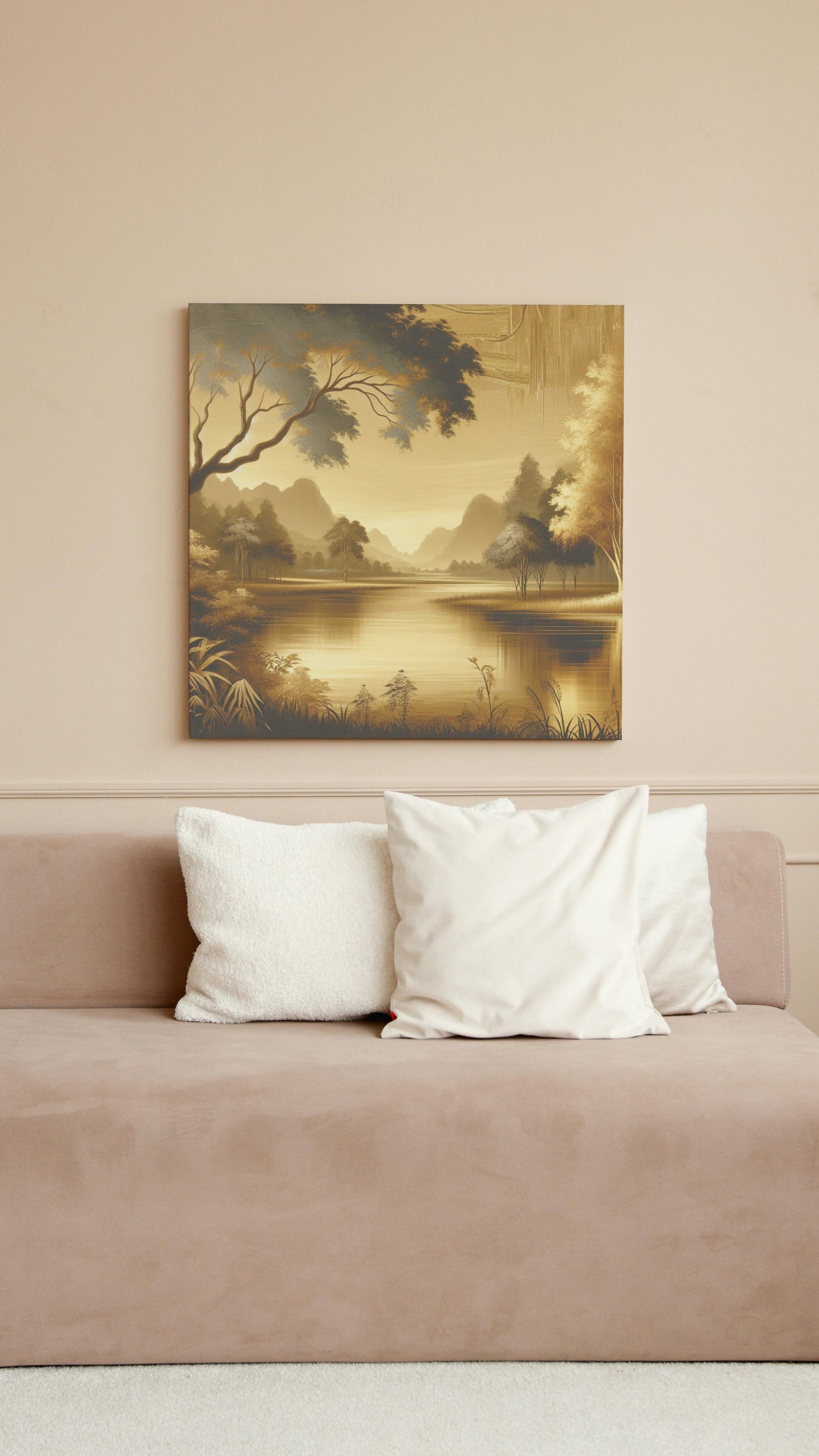 Aureus Vistarama Serene Landscape Oilpainting Art