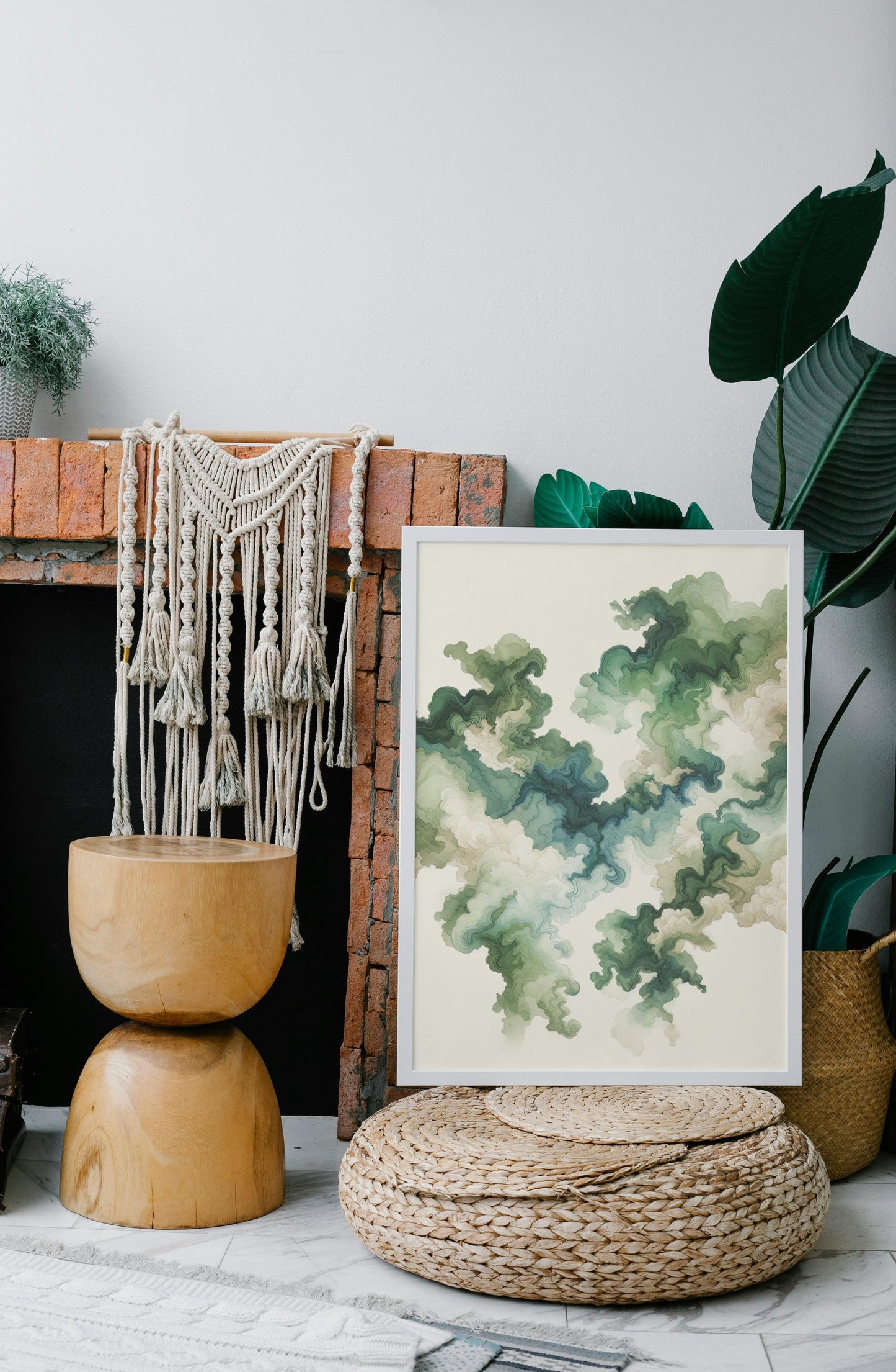 Verdant Astra-Zephyrus Japanese Watercolor Art