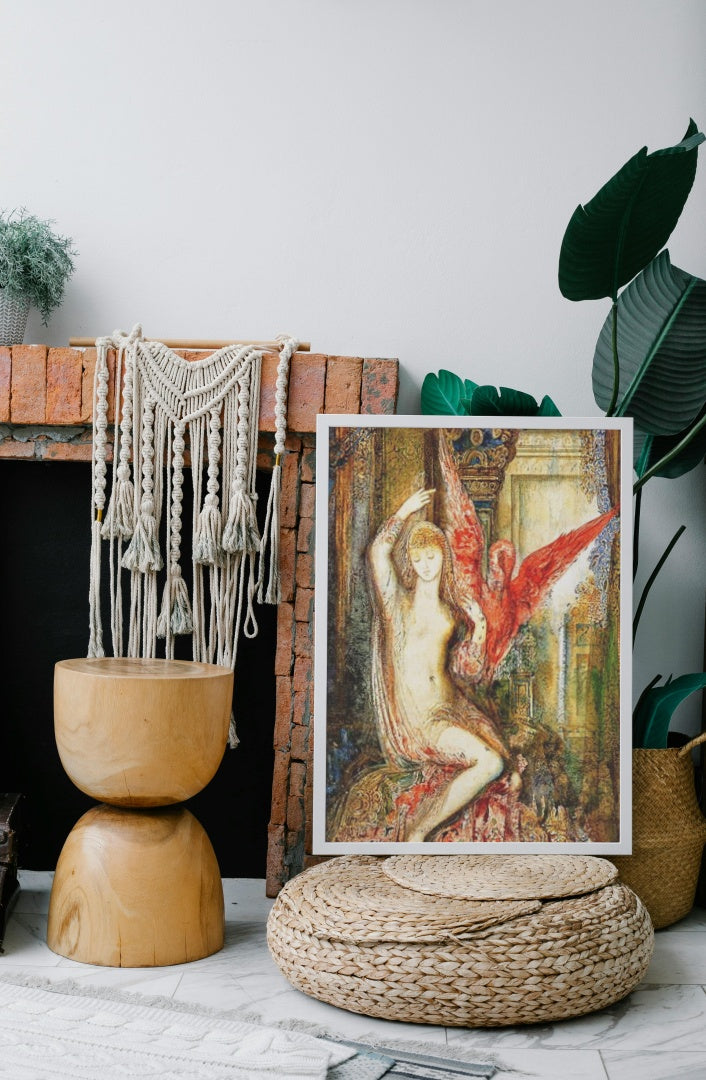 Woman with the Pink Ibis by Gustave Moreau Symbolism Art