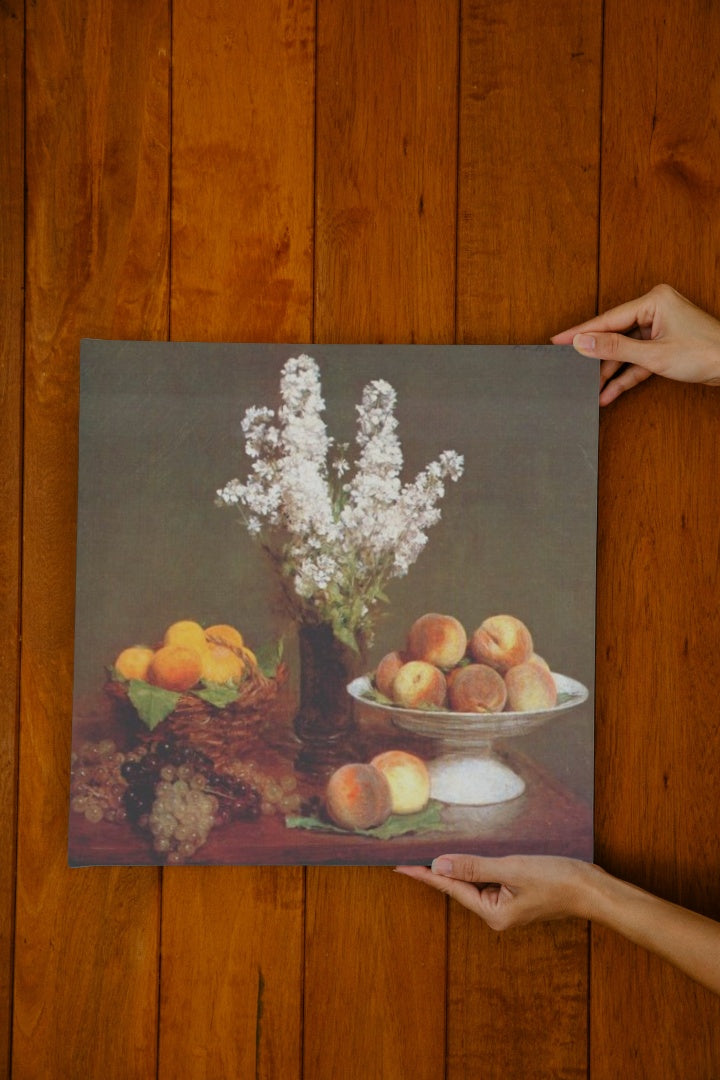 White Rockets and Fruit by Henri Fantin-Latour Realism Art dated 1869