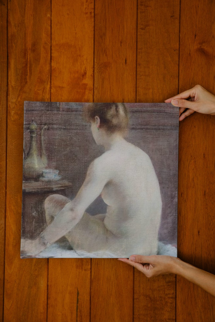 Nude from the back by Giuseppe De Nittis Impressionism Art