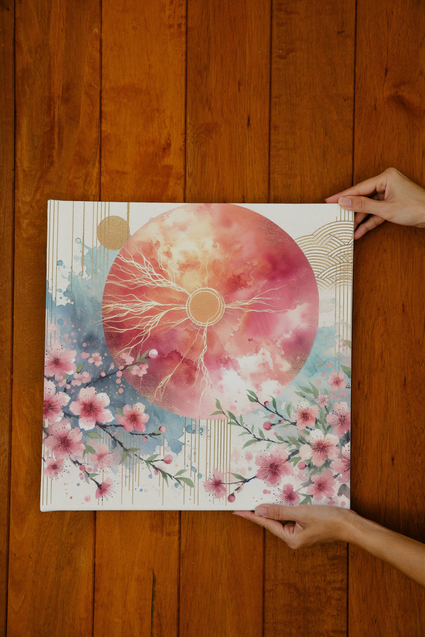 Luminiscent Anura Japanese Watercolor Art