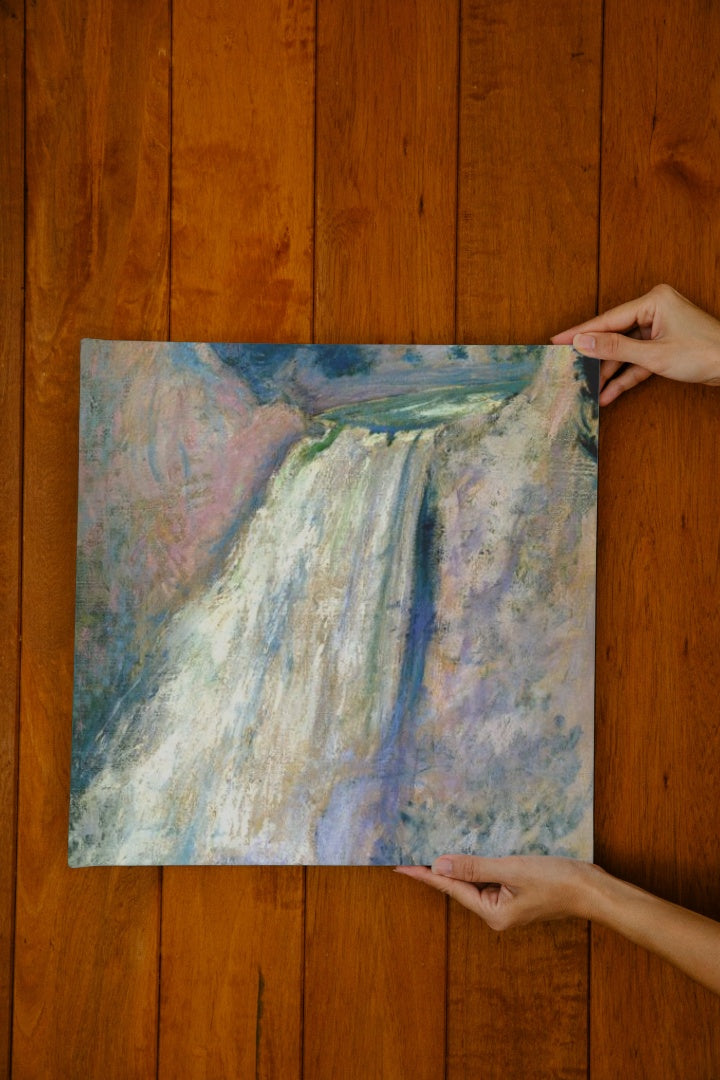 Waterfall, Yellowstone by John Henry Twachtman Impressionism Art dated 1895