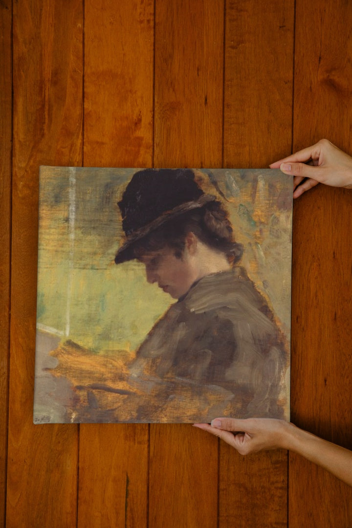 Little Englishwoman by Giuseppe De Nittis Impressionism Art dated 1880