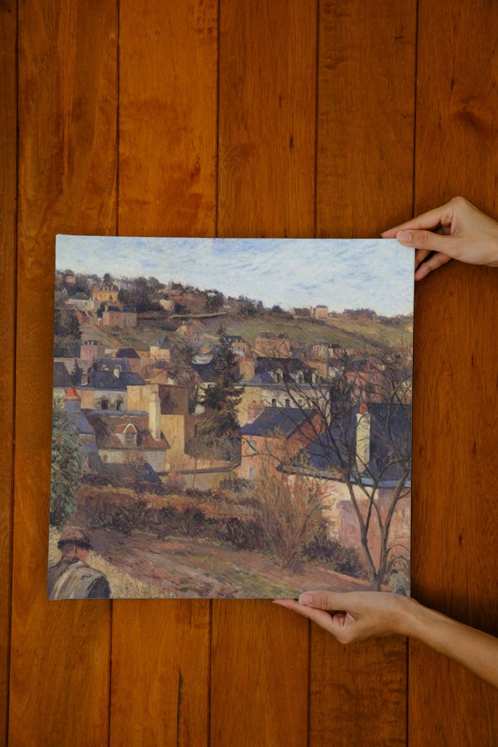 Blue roofs of Rouen by Paul Gauguin Impressionism Art dated 1884