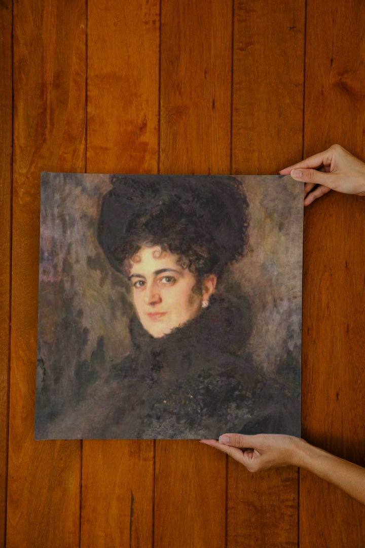 Portrait of Rakhil Semenovna Isakovich by Nikolai Kuznetsov Realism Art dated 1899