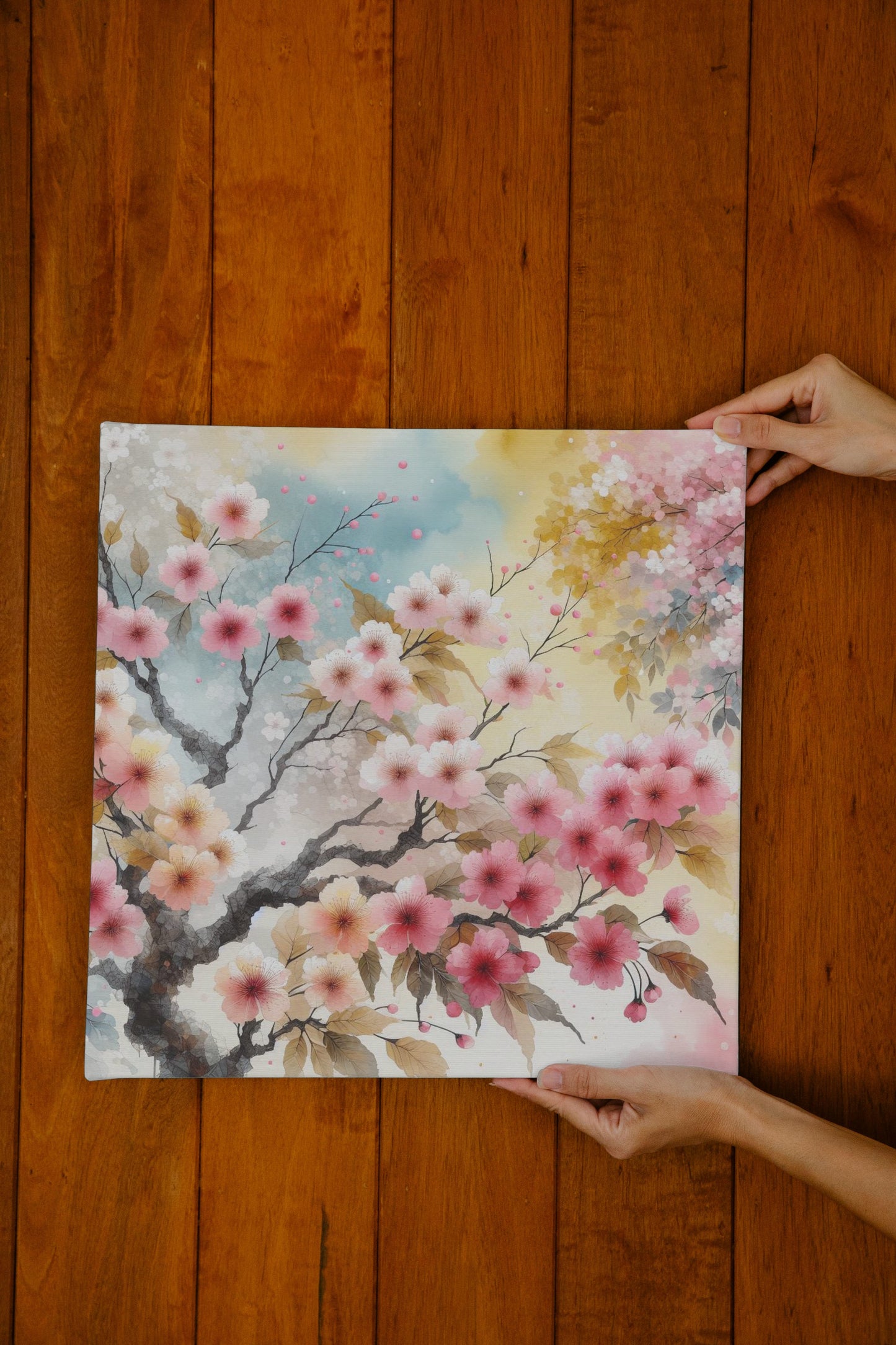 Aurulent Sakura: Splendidus Japanese Watercolor