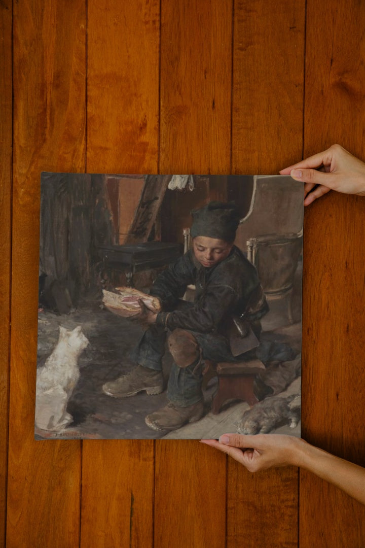 The Little Chimney Sweep by Jules Bastien-Lepage Naturalism Art dated 1883