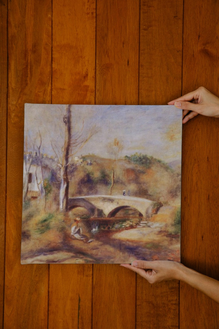 Landscape with Bridge by Pierre-Auguste Renoir Impressionism Art dated 1900