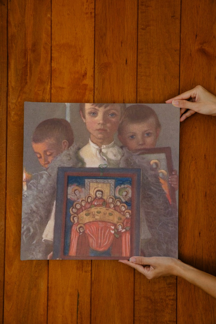 Group in a Rumanian Religious Procession, Desze by Marianne Stokes Art Nouveau (Modern) Art