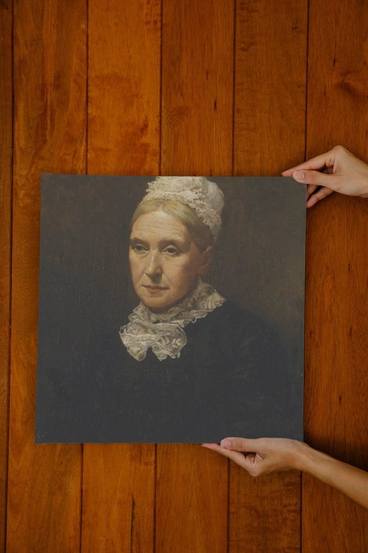 My mother by Julian Ashton Realism Art dated 1883