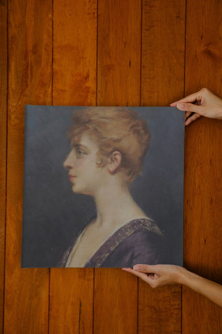 Portrait De Madeleine Aubry by Louise Abb&#233;ma dated 1917