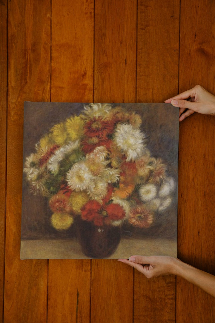 Bouquet of Chrysanthemums by Pierre-Auguste Renoir Impressionism Art dated 1881