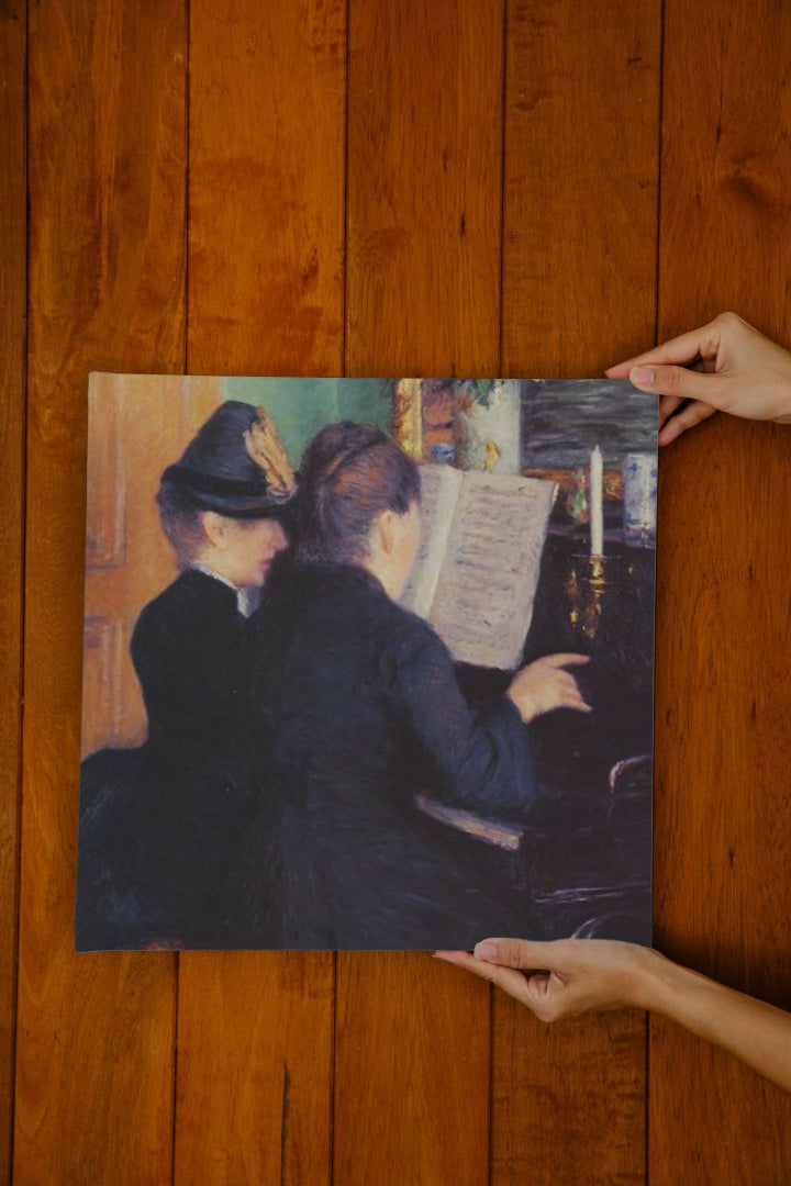 The Piano Lesson by Gustave Caillebotte Impressionism Art dated 1881