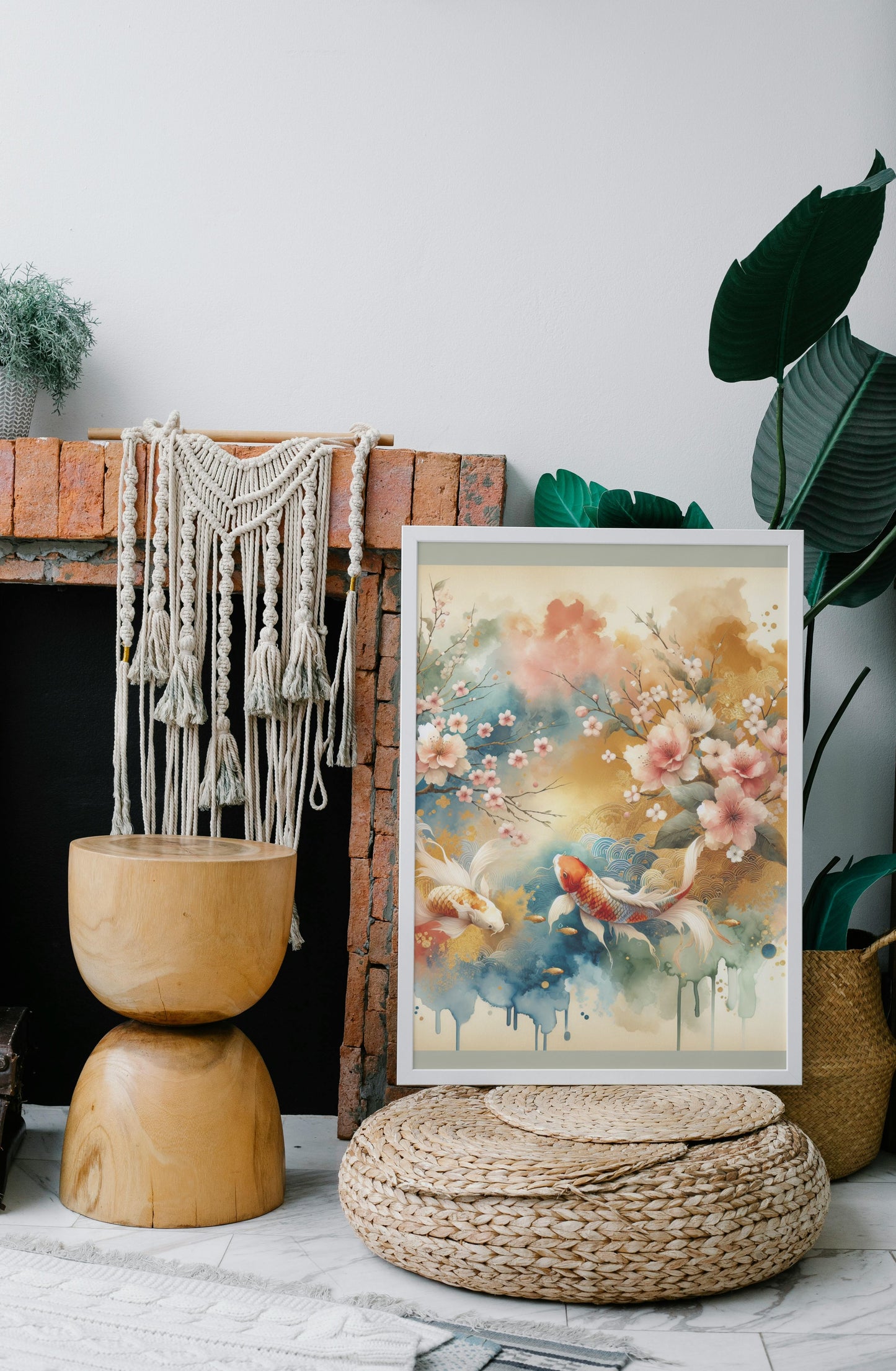 Aureus Nalin Sakura: Golden Serene Japanese Watercolor